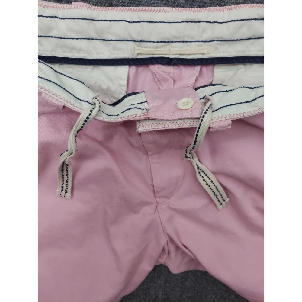 Vintage POLO RALPH LAUREN Shorts Mens 35 Pink Chino Drawstring Cotton Walking